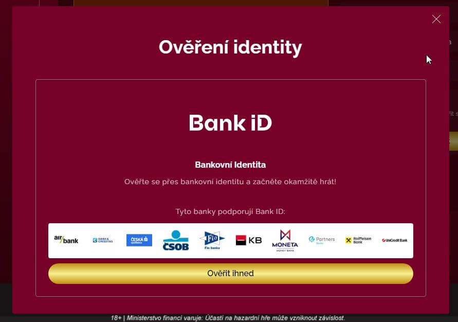 LuckyBet ověření identity