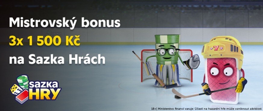 Sazka Hry: užijte si nový casino bonus díky hokejovému mistrovství!