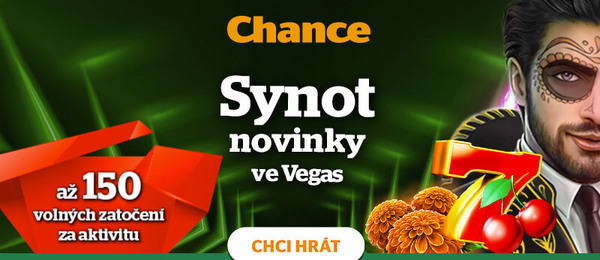 Vyzkoušejte novinky do SYNOT Games u Chance Vegas