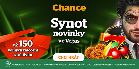 Vyzkoušejte novinky do SYNOT Games u Chance Vegas